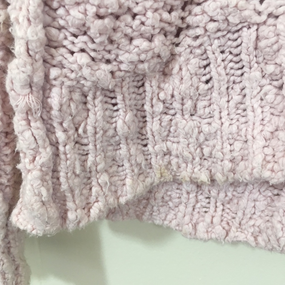 Free People | Oversized Pink Songbird Sweater - Picture 4 of 8